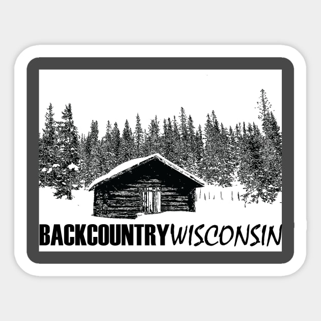 Cabin Sticker by Backcountry Wisconsin